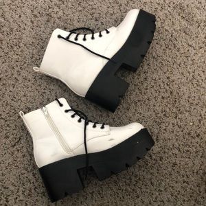 White Platform Boots